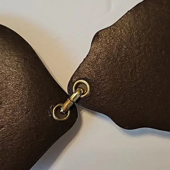 Chico's | NWT Women's Multi Avery Beaded Gold Chain Leather Belt Sz S/M - Picture 7 of 13